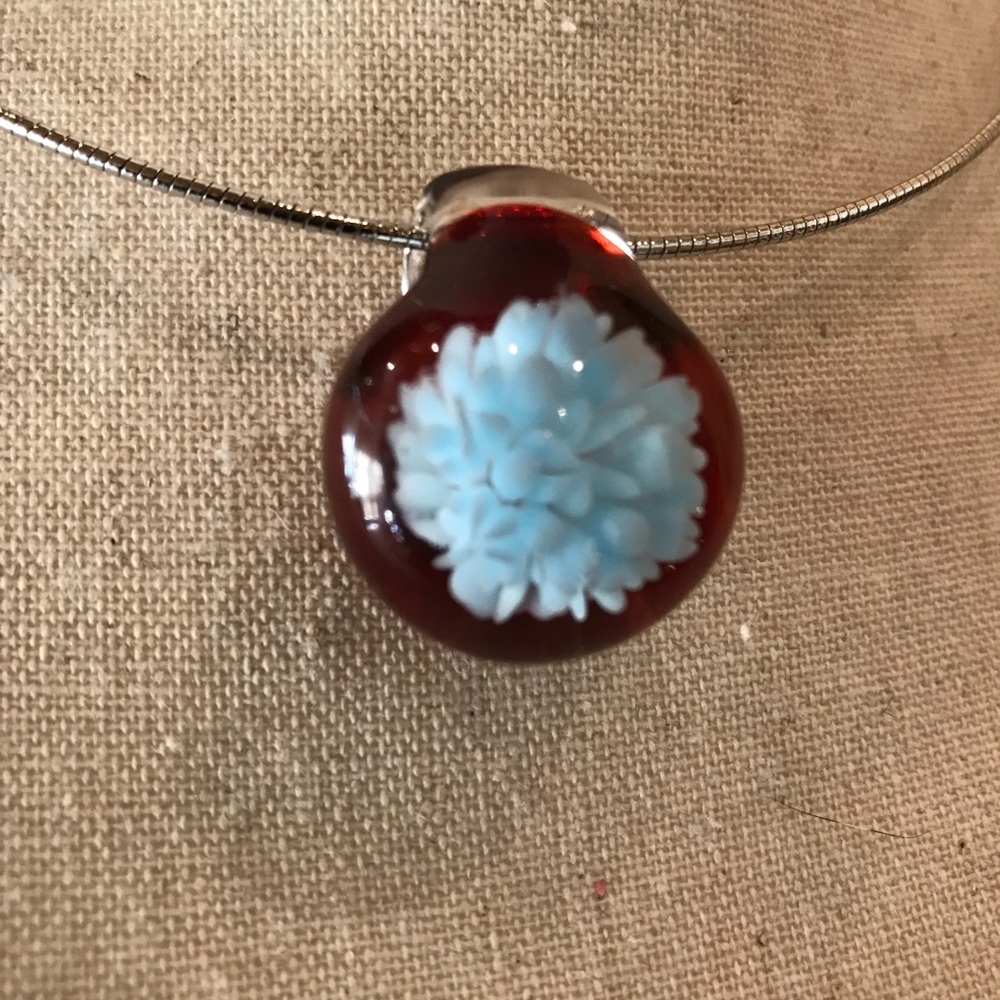 Hand Blown Glass Pendant